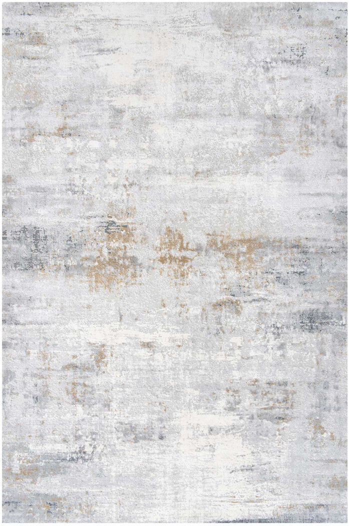 Rio Skagway Abstract Area Rug Gray Rectangle 80 x 150cm