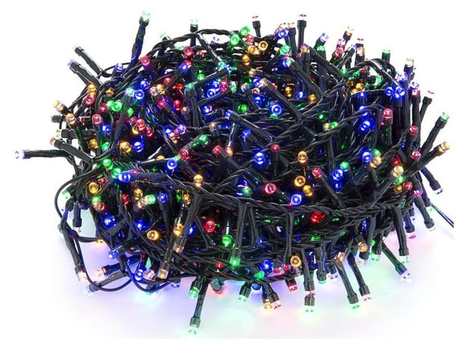 Dripio LED-lichtketting RGBY, plat, 5 meter, werkt op 3 AA-batterijen