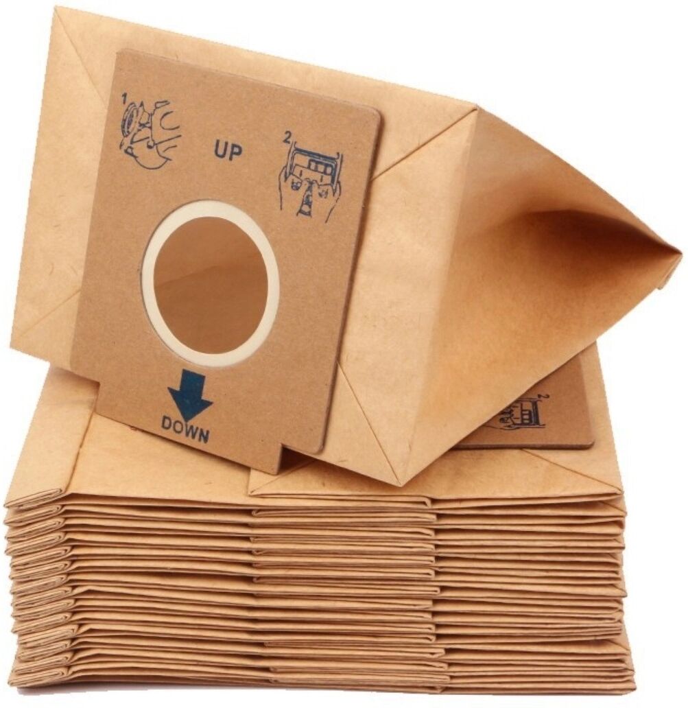 INF Sacs à poussière en papier 10 pièces compatible avec Electrolux Z1480 ZC1120R ZMO1510 - Sacs de remplacement marron