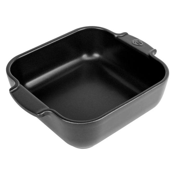 Peugeot Auflaufform quadratisch satinschwarz 21 cm (61555)