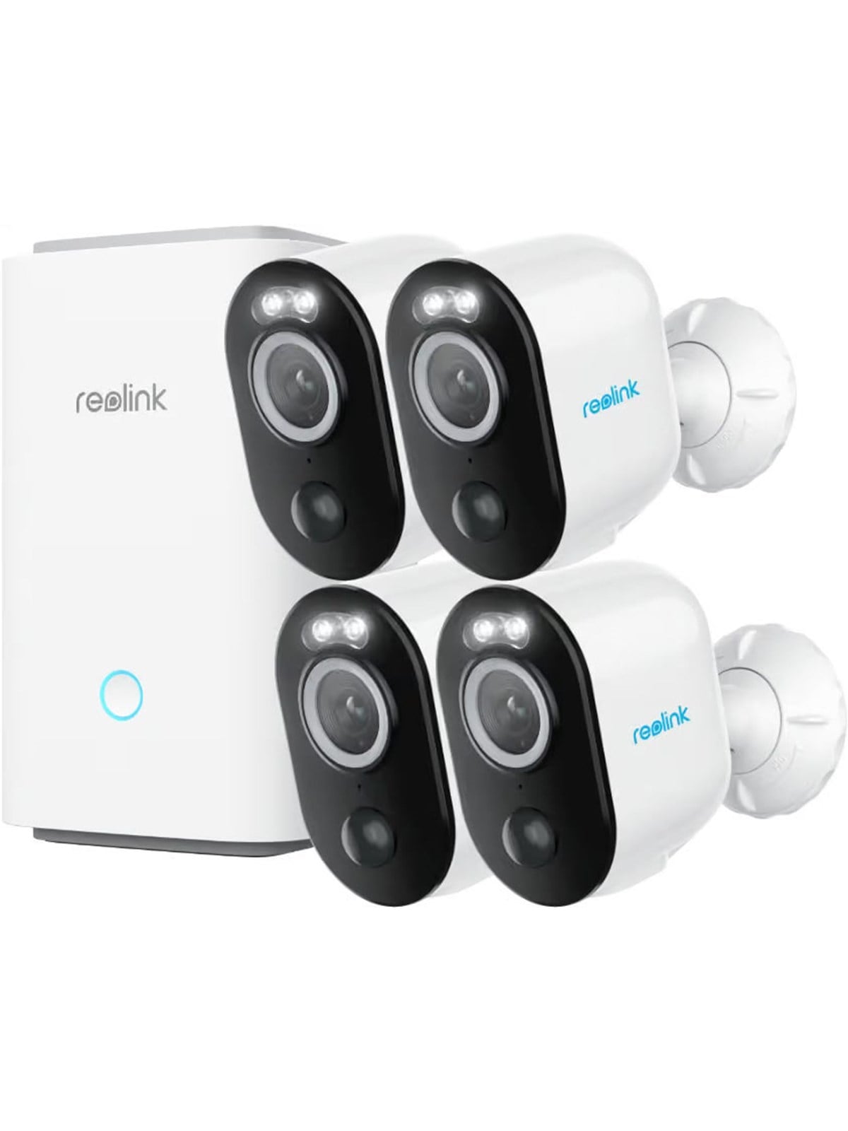 REOLINK Argus 3 Pro 2K+ kabellose Outdoor-Sicherheitskamera, 4er-Pack