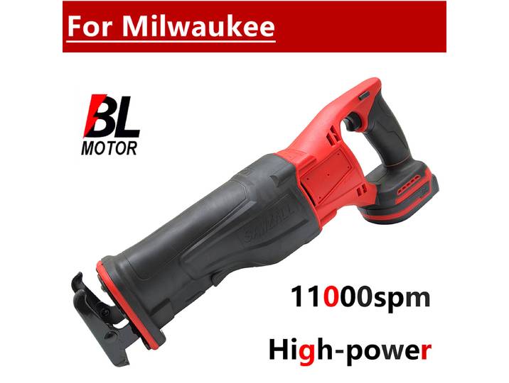 Scie alternative sans balais, scie sabre sans fil 11000spm, outil de coupe de tuyaux en métal et bois haute puissance pour batterie Milwaukee 18V