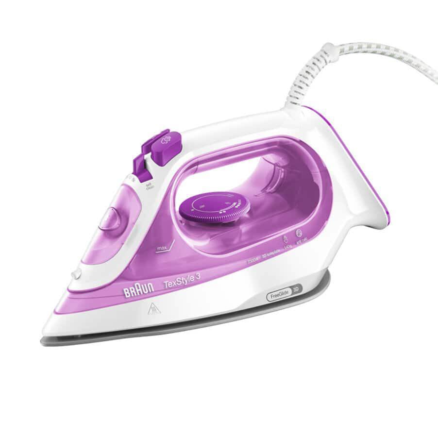 Braun TexStyle 3 Dampfbügeleisen SI 3030 2300 W Himbeerrosa