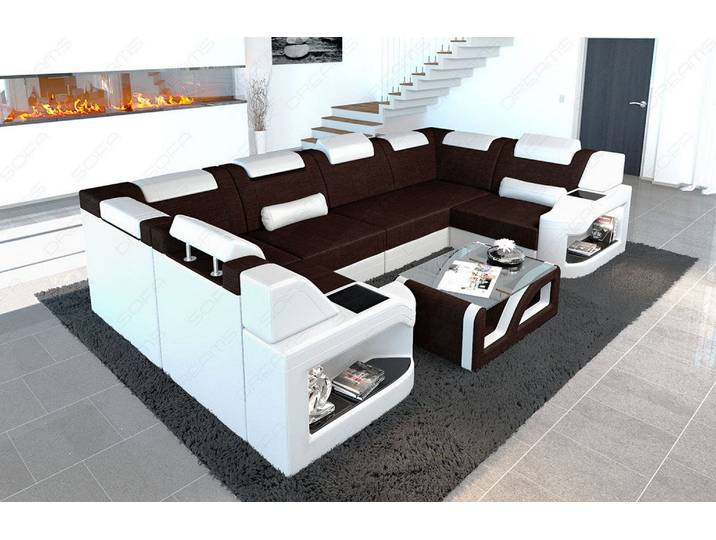 Couchlandschaft Padua U-Form in Stoff