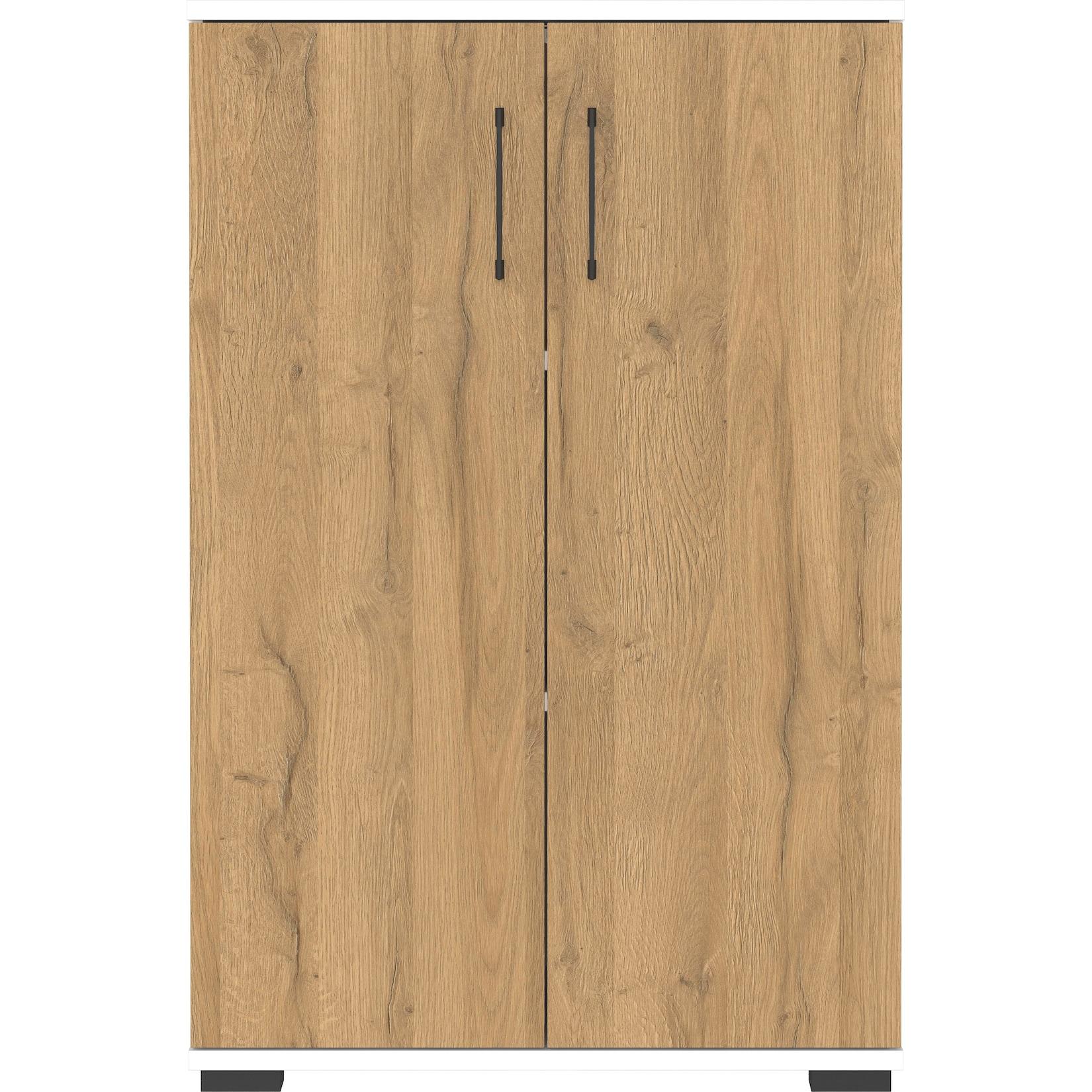Germania Aktenschrank 4247-559 GW-Profi, Eiche-Nb., mit Metallgriffen, 80 x 123 x 40 cm (BxHxT)