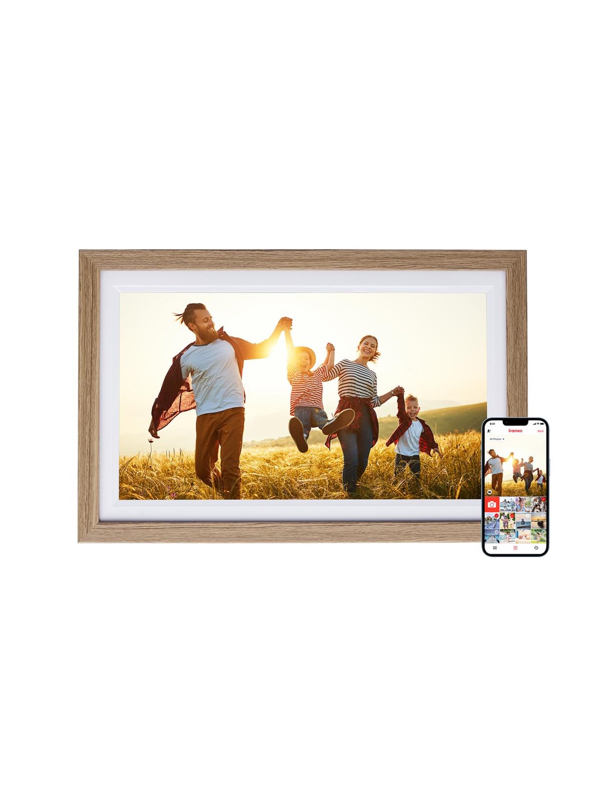 Rollei Smart Frame WiFi 152 - Wood Brown