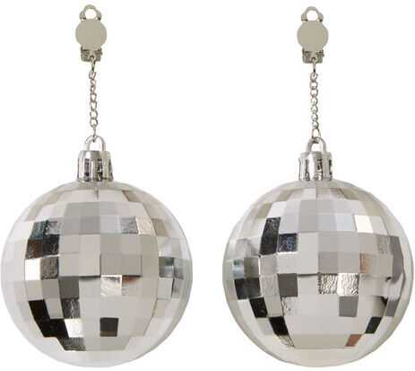 Ohrclips "Disco", silber