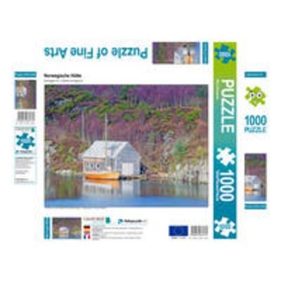 CALVENDO Puzzle Norwegische Hütte | 1000 Teile Lege-Größe 64x48cm Foto-Puzzle für glückliche Stunden