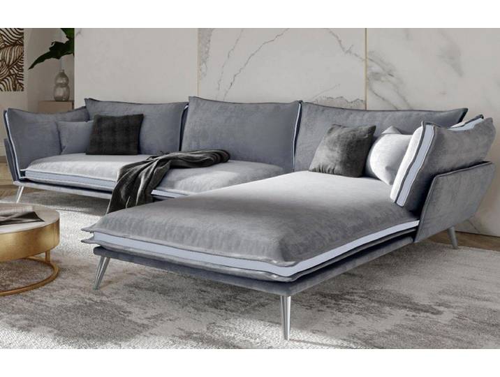 Sofa Dreams Ecksofa Stoff Design Polster Samtsofa Lobos L Form Stoffsofa, Loungesofa