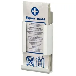 All Care MediQo-line Hygienebeutelspender Aluminium weiß  für Papierbeutel, für Wandmontage geeignet