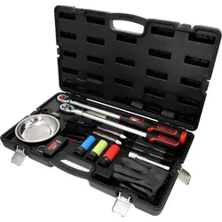 KS TOOLS MASTER Radwechsel-Service-Satz mit 1/2" INFINITOOL Ratschen-Drehmomentschlüssel, 20 – 200 Nm, 18-tlg - 516.2450