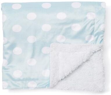 Baby Mode Dotted Mink Sherpa Baby Blanket