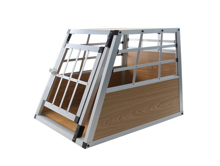 Hundebox Alu S hellbraun