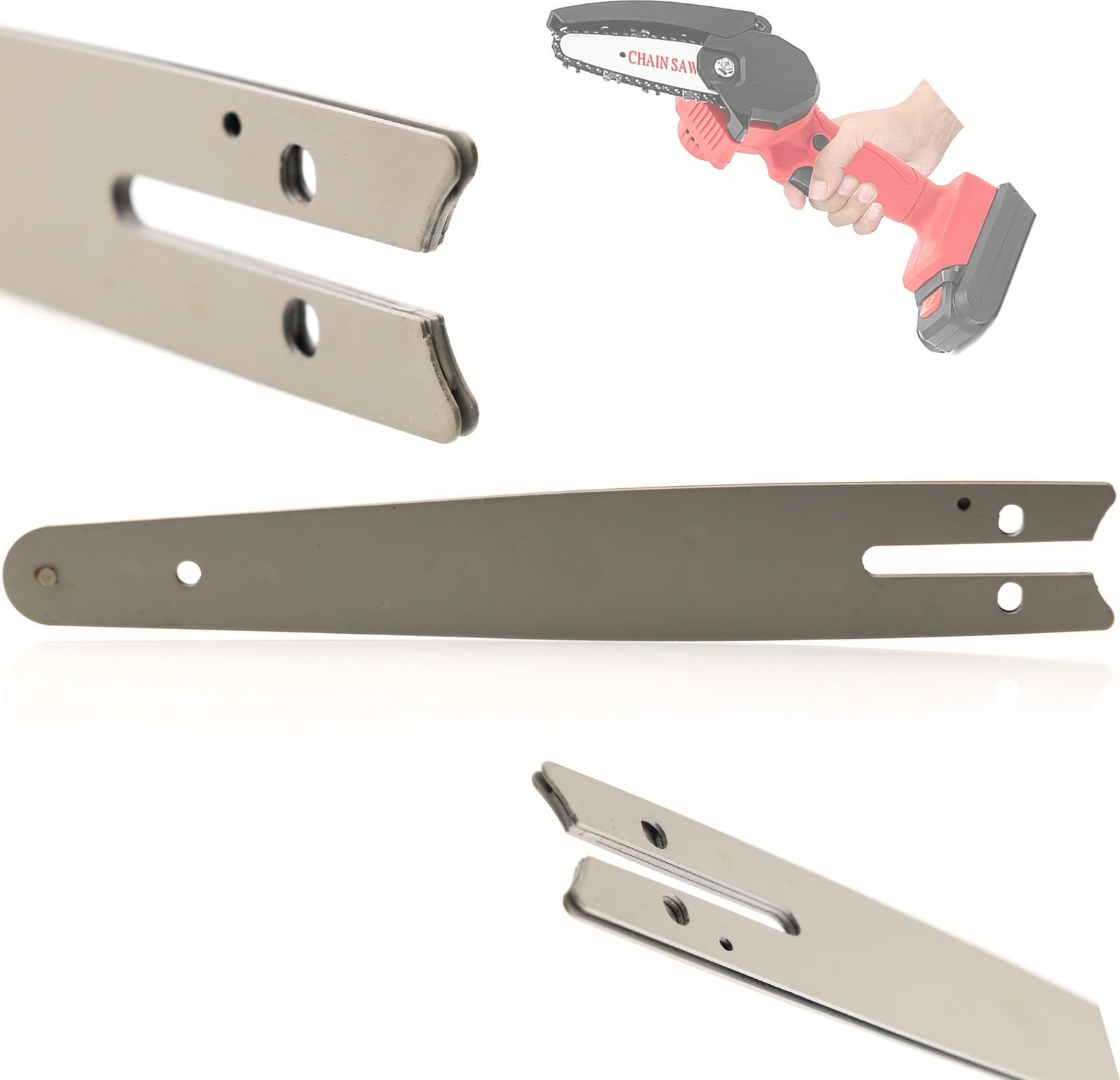 ROSFIX Geleiderail 12 inch Kettingzaag - Diepgehard Staal, 3/8 inch Pitch, 1,3 mm Groef, 35,5 cm