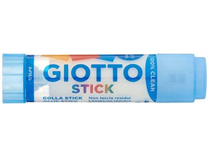 GIOTTO Transparante lijmstift, plastic buis met sponspons, 40 g, super wasbaar, ideaal voor kinderen en scholen
