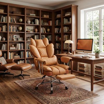 Garvee Comfortable Ergonomic Office Chair with Foot Rest for Living Room