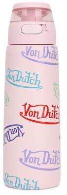 Von Dutch 26oz Iconic Y2K Double Walled Insulated Stainless Steel Bottle Pink Logos