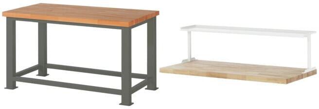 Set STIER Schwerlastwerkbank 2500 kg Premium BxTxH 1500x900x850 mm + Ablage...