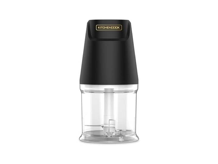 Kitchencook - Matt Pod - Noir - Mini Hachoir - 300 W - 2 Lames Inox