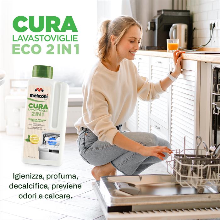 Meliconi Cura Lavastoviglie Liquid-astuccio Contenente 2 Flaconi