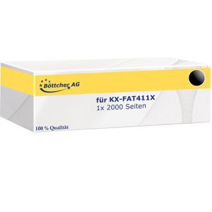 kompatibel für Panasonic KX-FAT411X schwarz Kompatibler Toner
