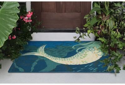 Lush Decor Esencia Mermaids Are Real Indoor/Outdoor Mat