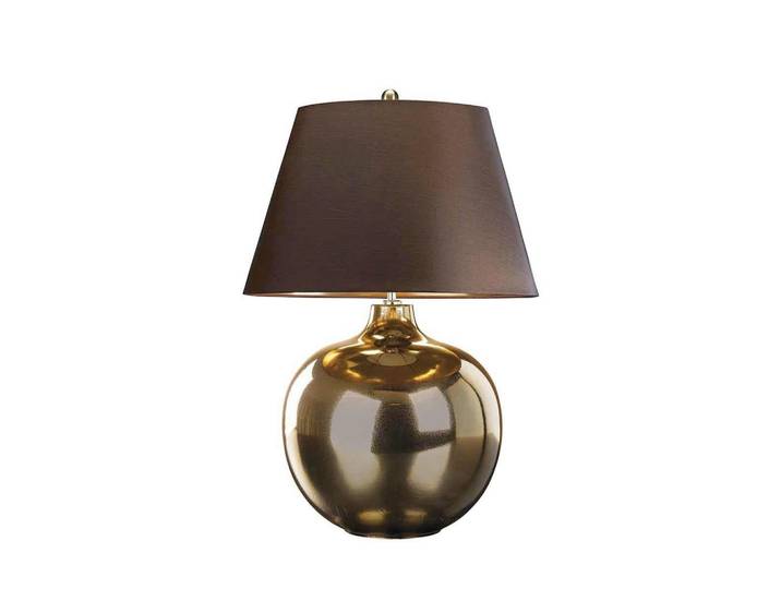Elstead Lighting Tischleuchte Ottoman, Braun, Bronzefarben, Keramik, 46 cm, getrennt schaltbar, Lampen & Leuchten, Innenbeleuchtung, Tischlampen, Tischlampen