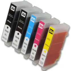 5 D&C Patronen HP HP364 XL/ N9J74AE N9J73AE 364XL kompatibel für Photosmart Drucker