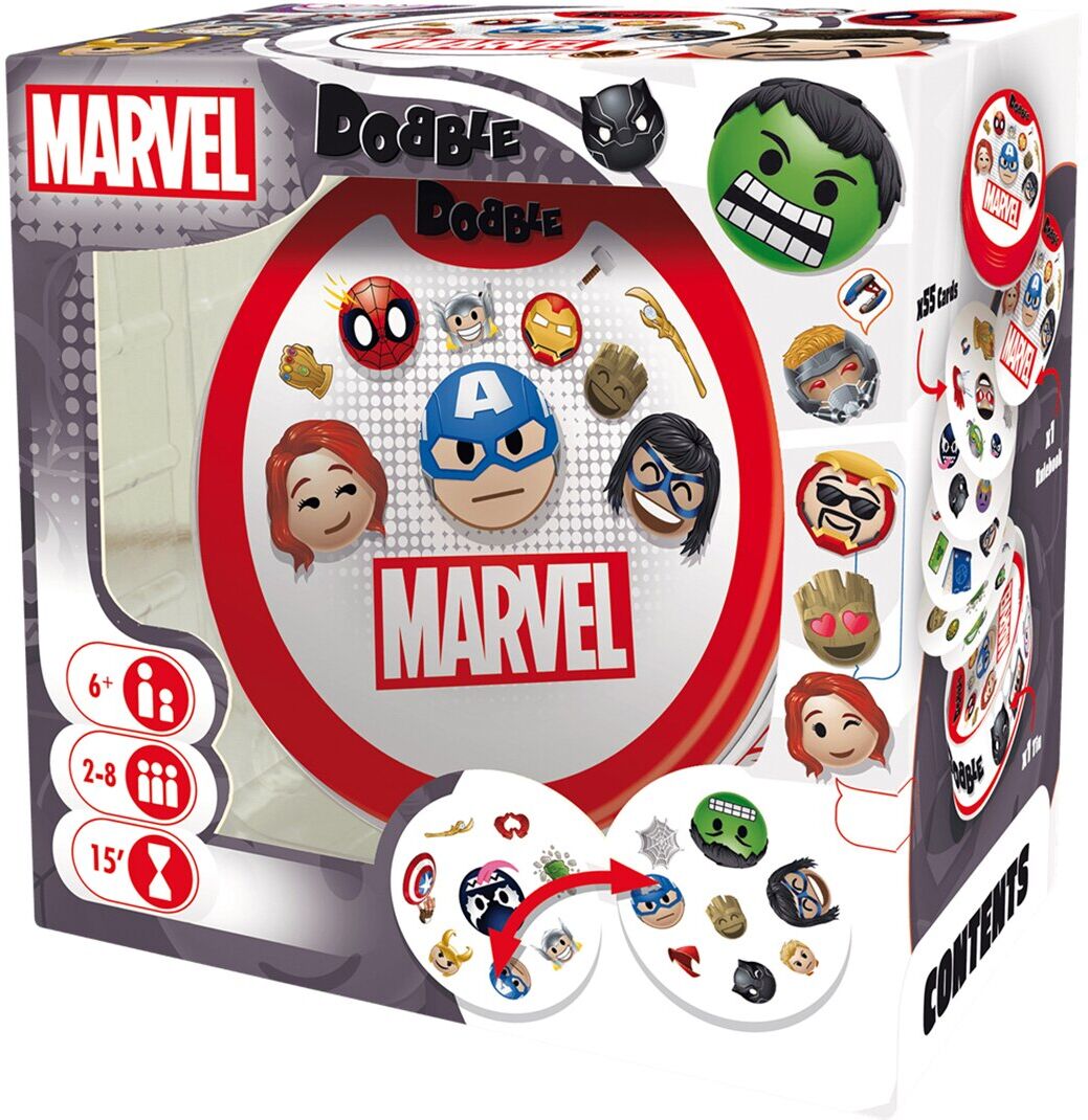 Zygomatic Juego de mesa Dobble Marvel Emoji .