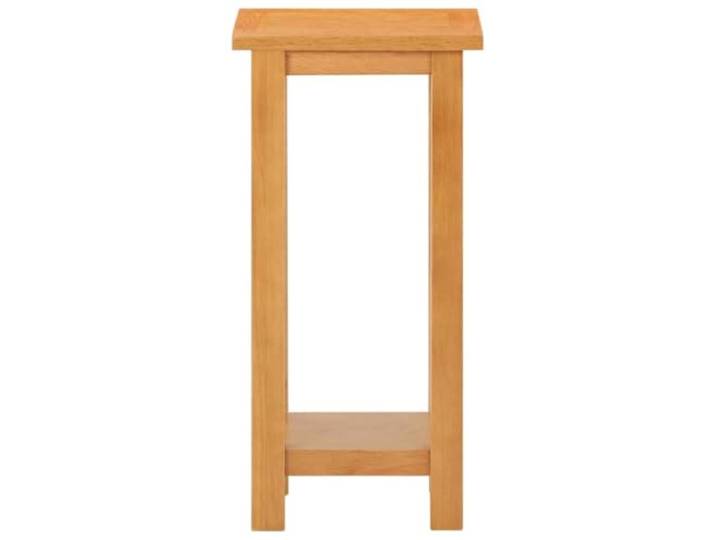 MNCVXAXG Couchtisch 27 x 24 x 55 cm aus massiver Eiche mit Ablage Massives Eichenholz, Lackierung, MDF, Ablage, kompaktes Design, Montage erforderlich