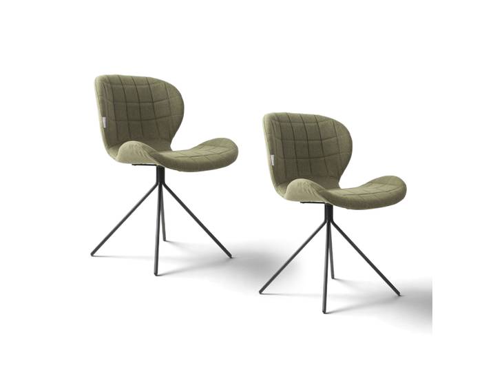 Omg Zuiver Chair - Set of 2 Green, New - Robust & stylish