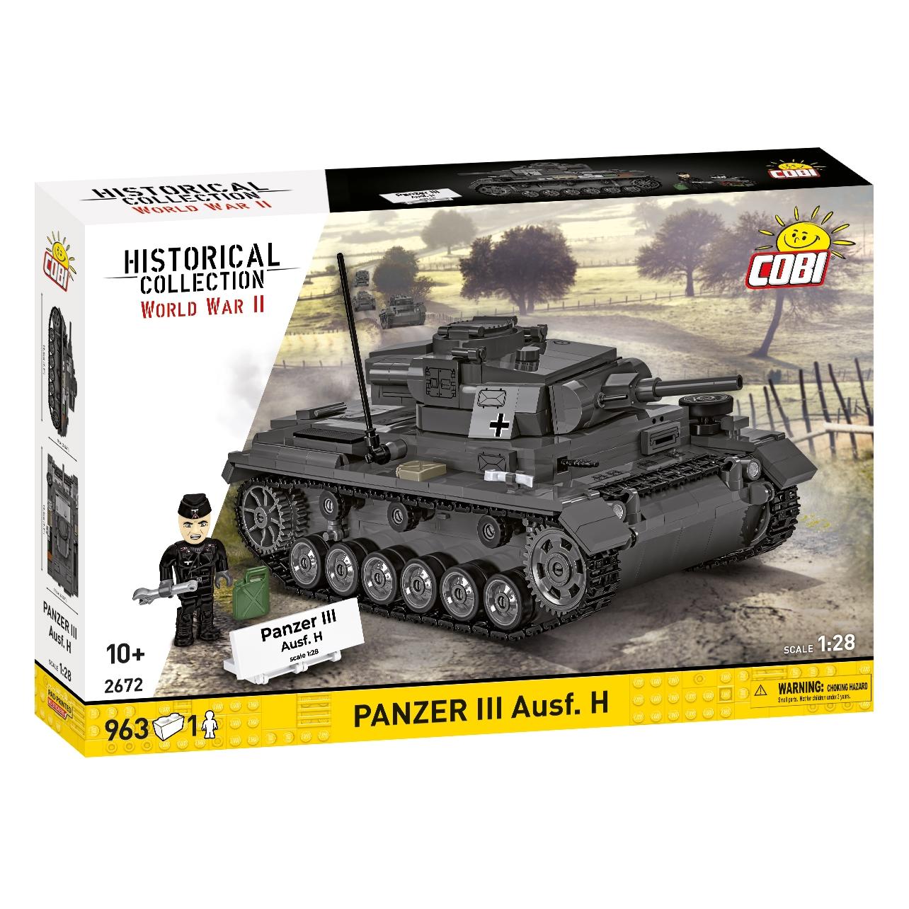 Cobi 958 PCS HC WWII /2672/ PANZER III AUSF. H (COBI-2672)