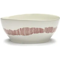 Serax Ottolenghi Festtags-Schüssel, Schüssel + Schale, Rot, Weiss, Mehrfarbig