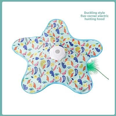 Uplift Treasures Interactive Cat Hunting Blanket Turntable Toy duck A