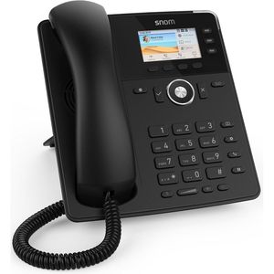Snom Telefon D717, schwarz, schnurgebunden