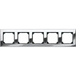 Merten Metallrahmen 5f.chrom 475539
