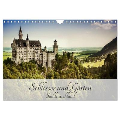 Schlösser und Gärten Süddeutschland (Wandkalender 2027 DIN A4 quer), CALVENDO Monatskalender