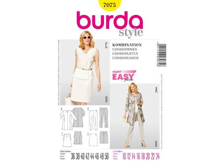 Burda naaipatroon dames combinatie