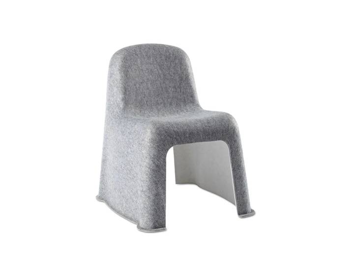 HAY Nobody stoel Light grey – binnenkant offwhite