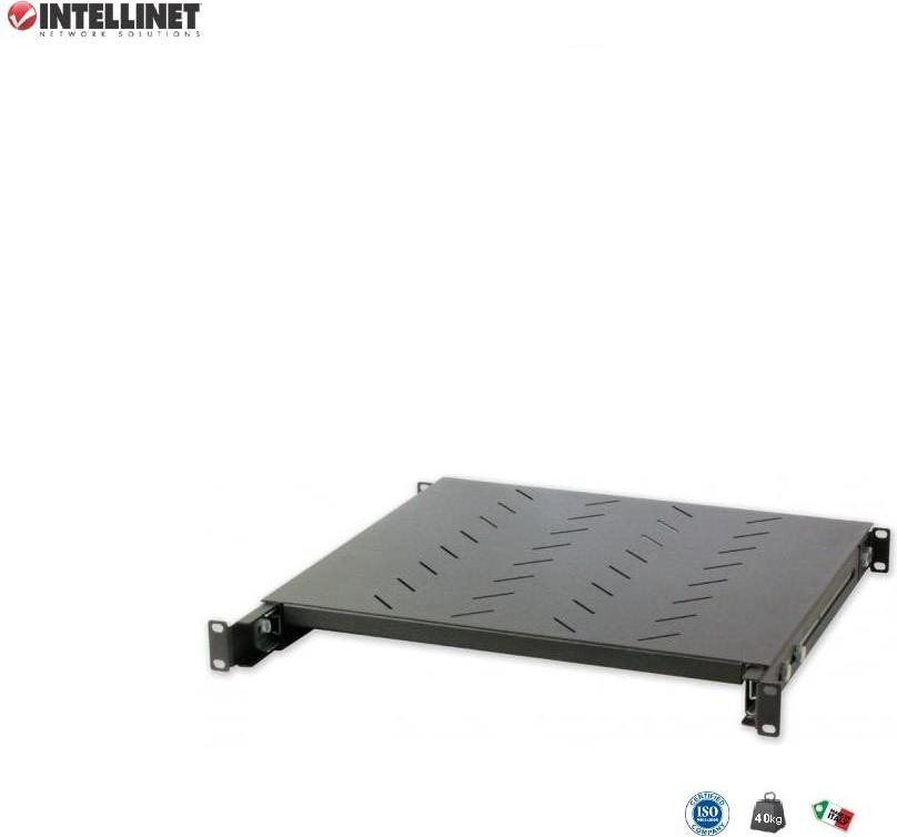 Techly I-CASE SLIDE-350BX Verstelbare plank Zwart