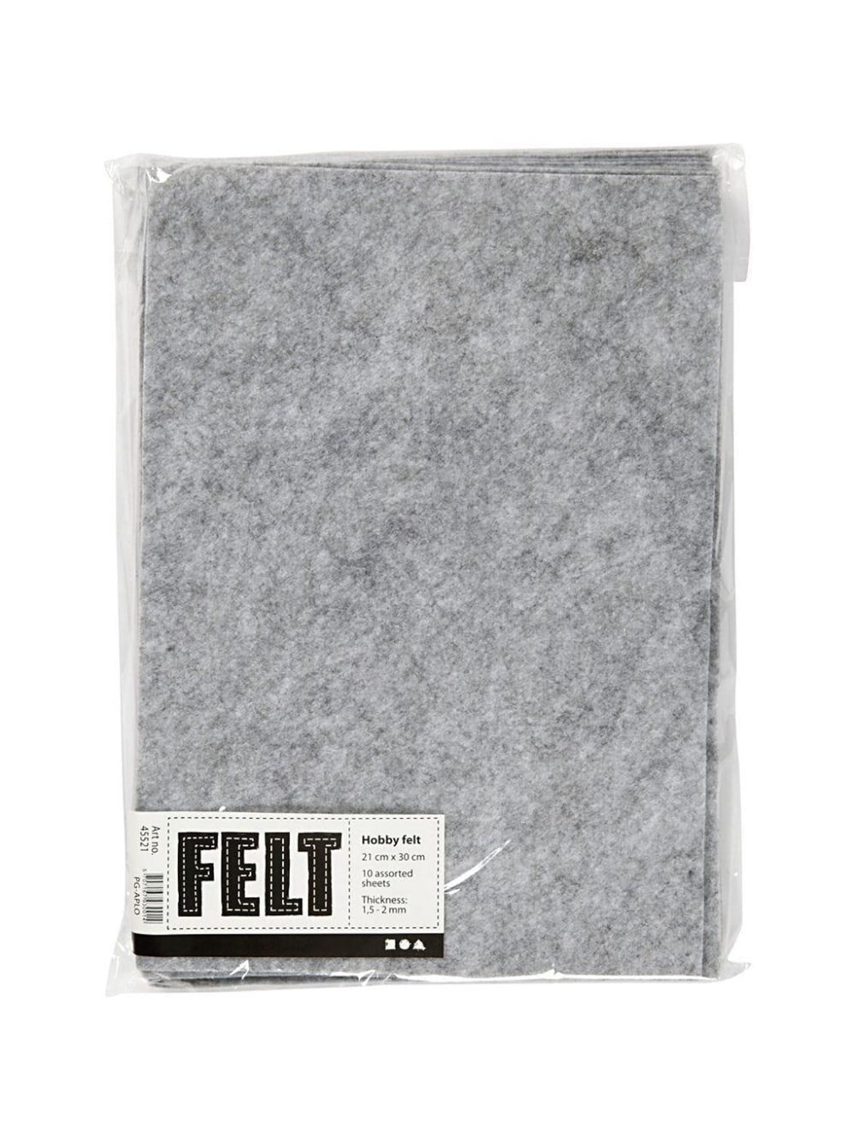 Creativ Company - Hobby Felt Gray A4 Mottled