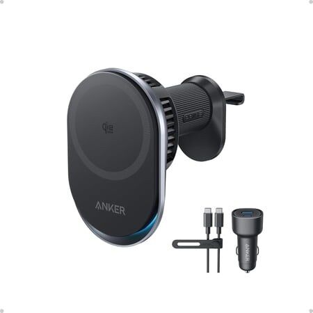 Anker Prime MagSafe Car Mount Charger  Qi2 25W Certified Wireless Car Charger with TEC Cooling  Strong Magnets  Air Vent Mount Compatible for iPhone 1