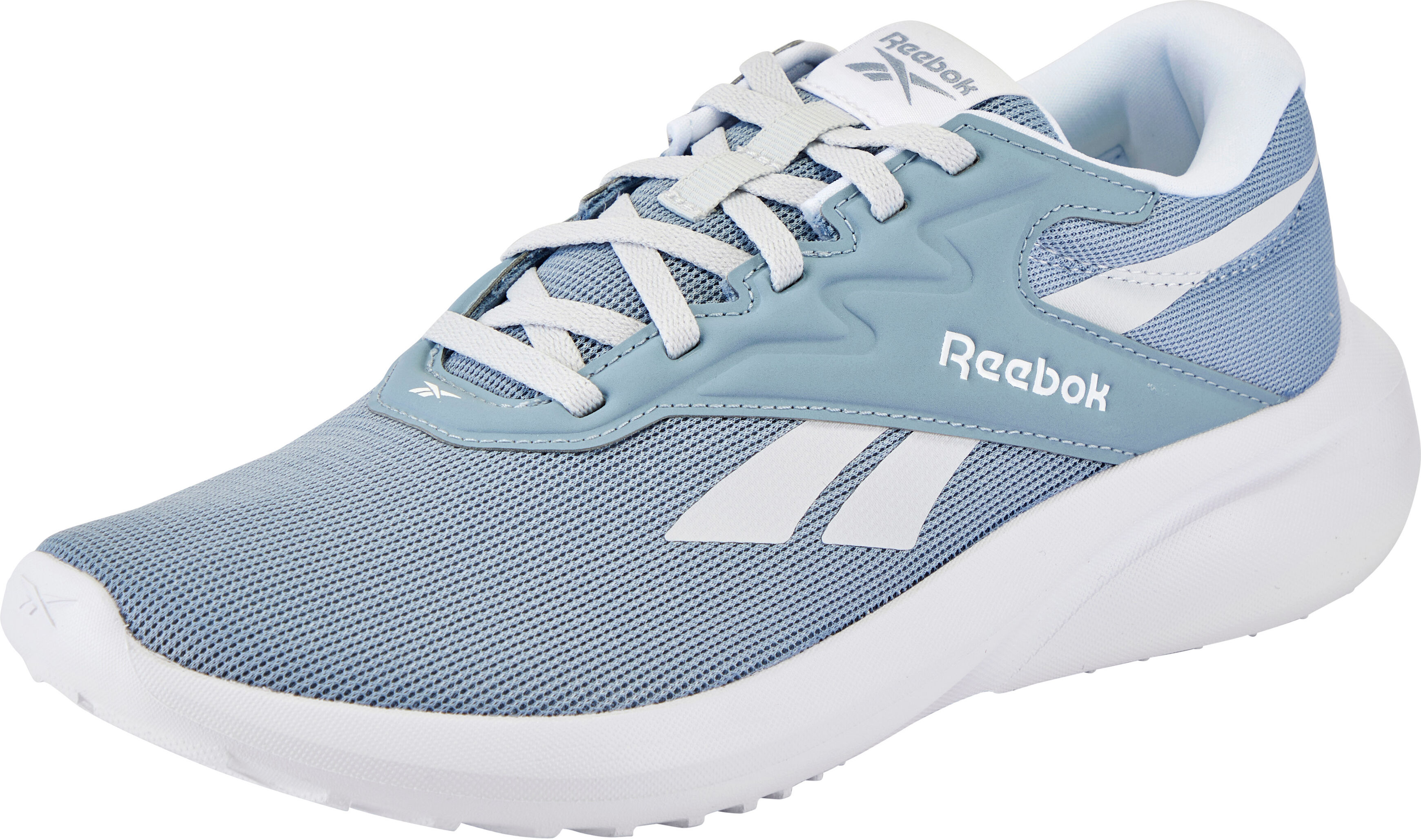 Laufschuh REEBOK "REEBOK LITE 5", Damen, Gr. 38,5, blau (leisure blau, moon), Synthetik, Textil, Schuhe Laufschuh leisure blau, moon 38,5