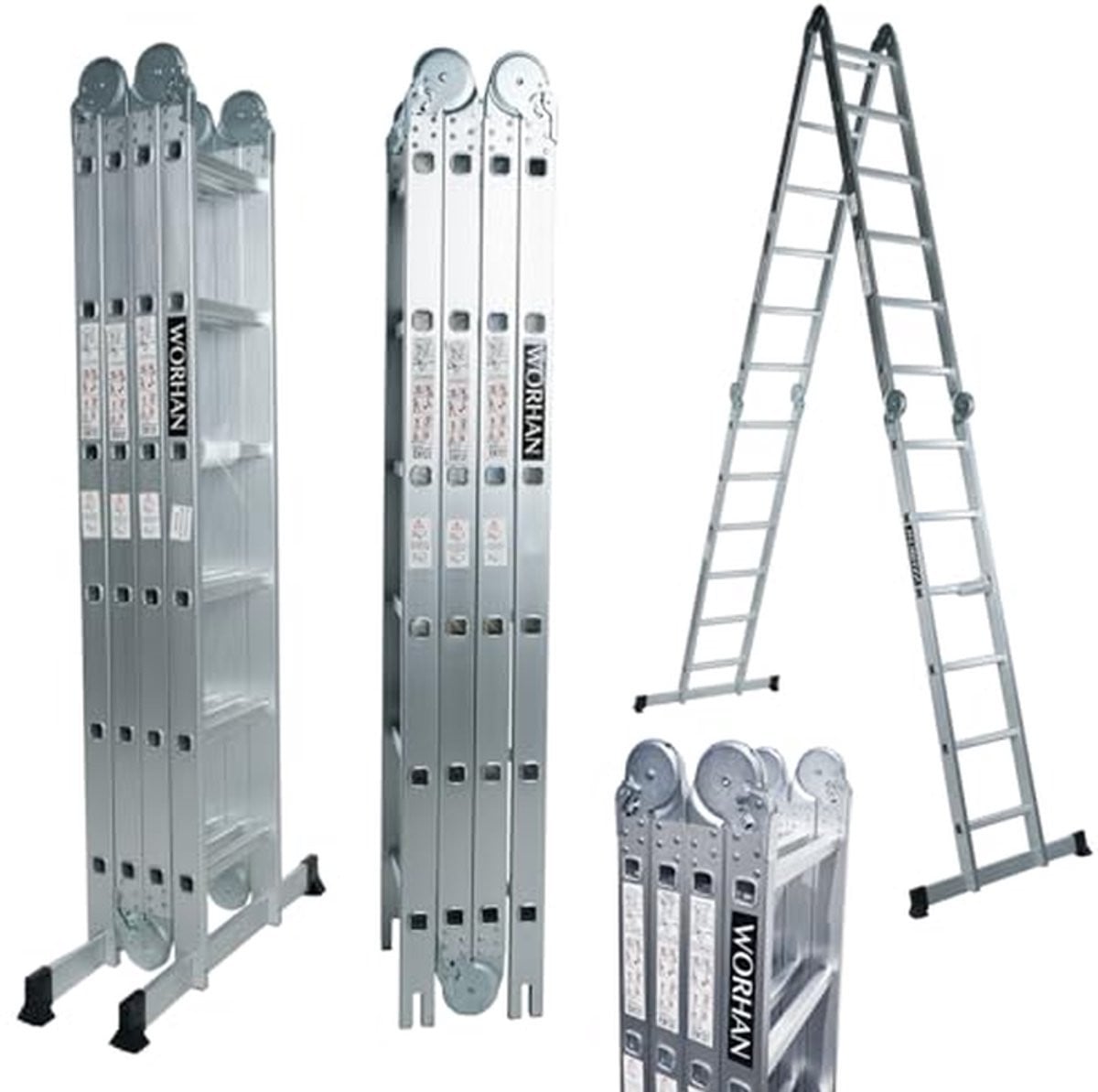 Multifunctionele aluminium staande ladder van 670 cm