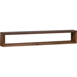 Wandregal Tamesi 120cm Massivholz Teak