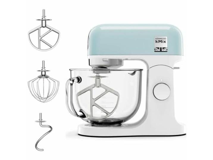 Kenwood kMix Editions KMX754APB, Standmixer mit 5L Glasschüssel, Metallgehäuse, 3-teiliges Patisserie-Set und Spritzschutz Inklusive, Variable Geschwindigkeit, Sicherheitssystem, 1000W, Pastellblau