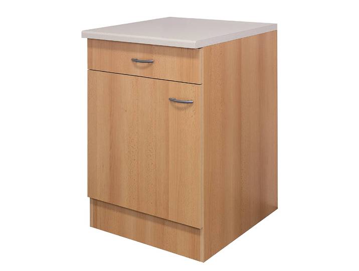 Unterschrank 60cm Braun/Buche Dekor