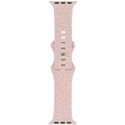 Neues Armband für die Smartwatch GlacierX Silikon Leopard Dusty Pink für die Apple Watch 38/40/41mm Rosa