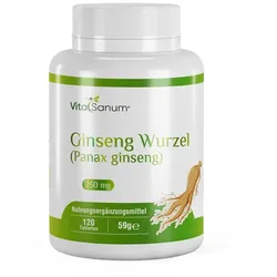 VitaSanum® - Ginseng Wurzel (Panax ginseng) 250 mg 120 Tabletten