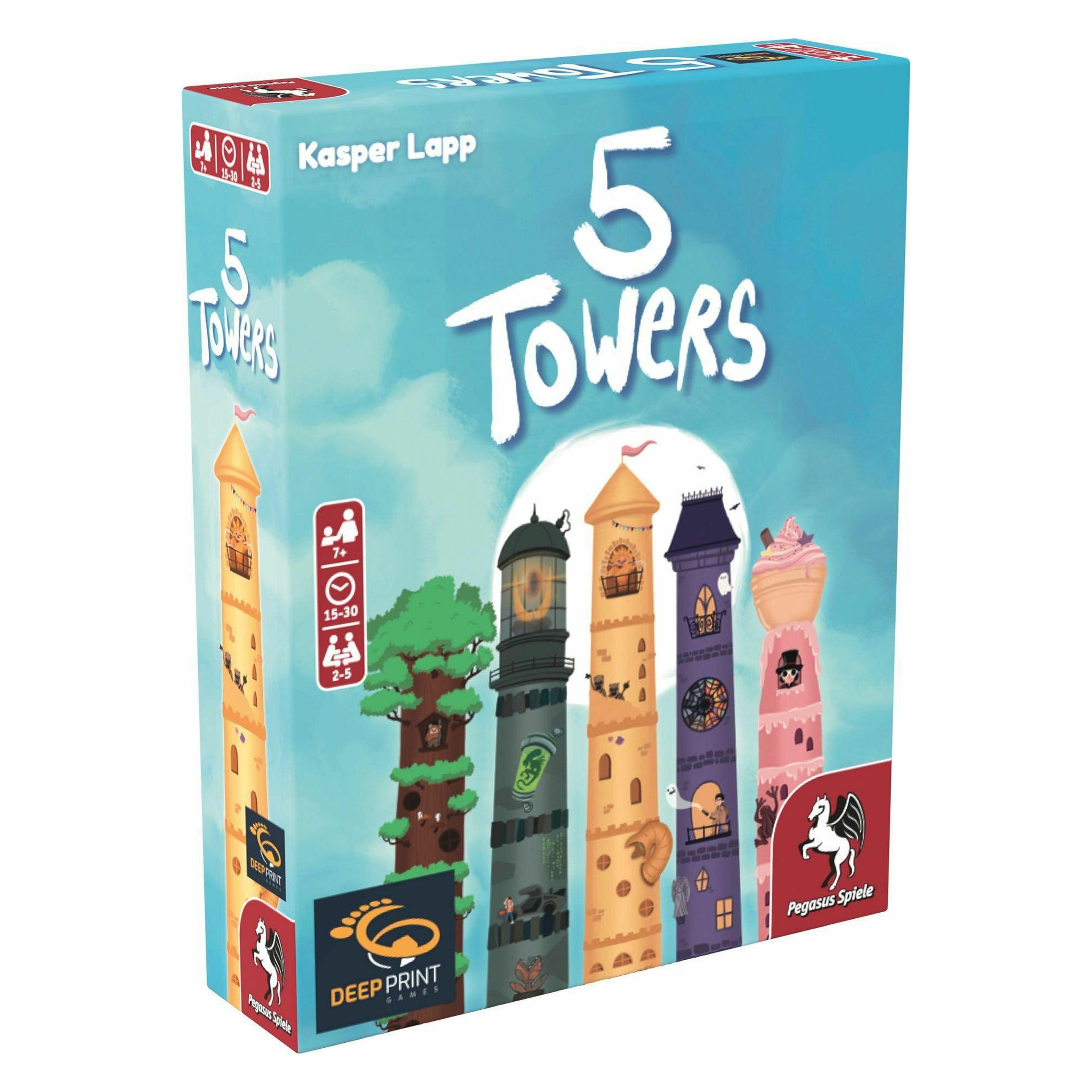 Pegasus 5 Towers (Deep Print Games) (English Edition) (Deutsch, Englisch, 2 - 5 Spieler) (57814E)